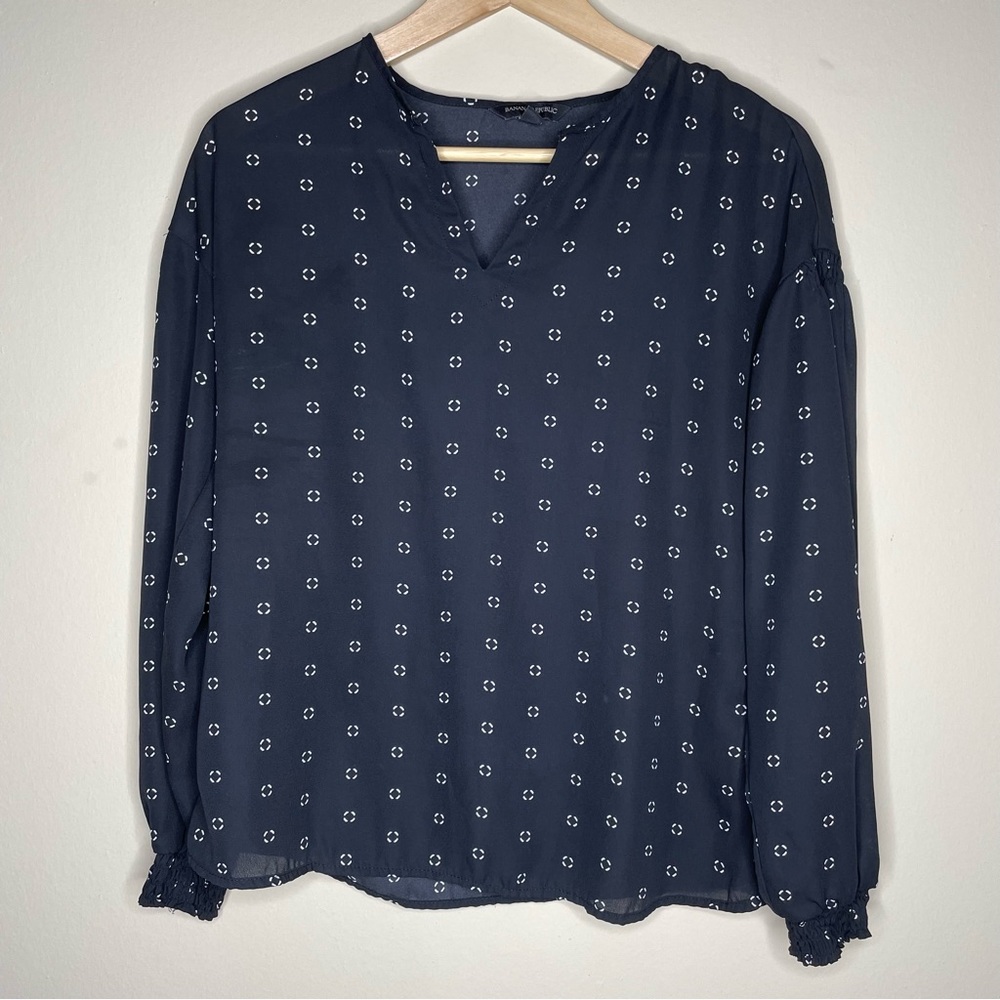Banana Republic Factory | Printed Peasant Blouse - Picture 3 of 5